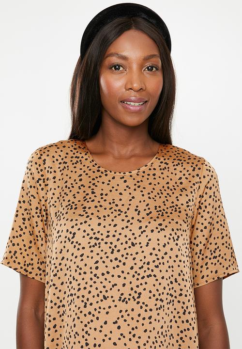 Glamorous - Maternity shift dress - bronze & black