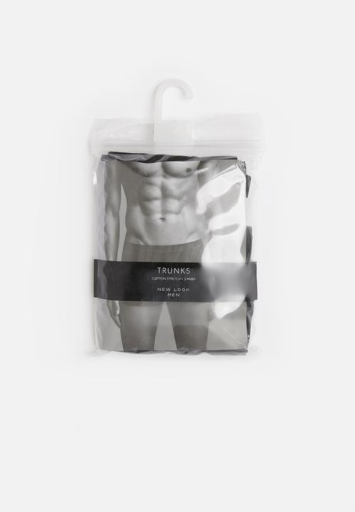 New Look - 3 Pack trunks - black