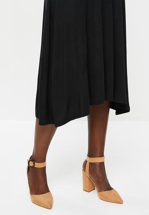 edit - Mock wrap dress - black