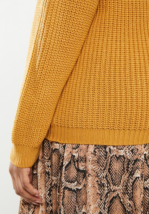 edit Plus - Stitch detail crew - yellow