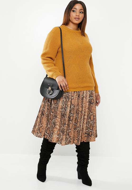 edit Plus - Stitch detail crew - yellow