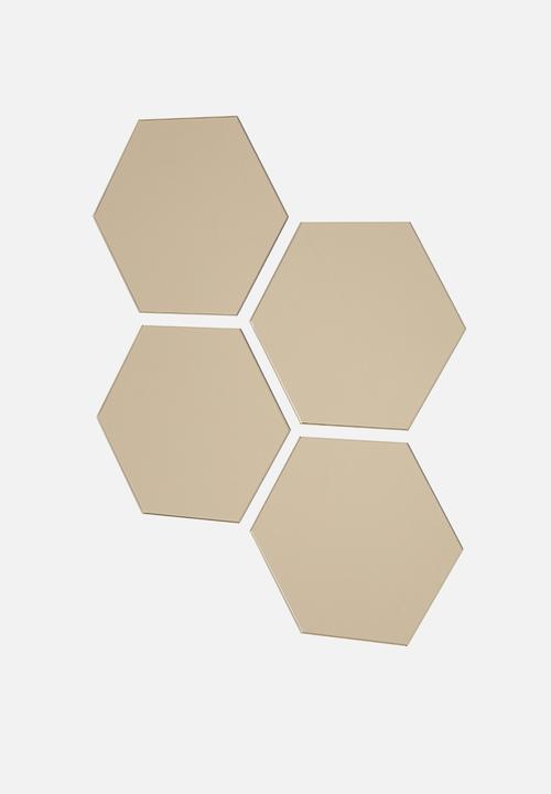 Sixth Floor - Tinted mirror - set of 4