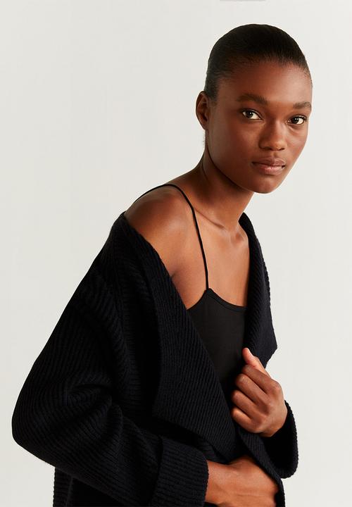 MANGO - Cardigan montiel - black