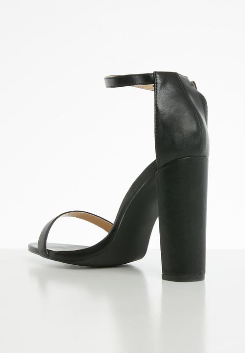 Superbalist - Angie strap block heel - black