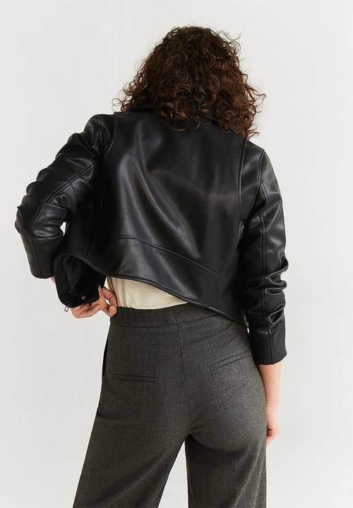 MANGO - Biker jacket - black