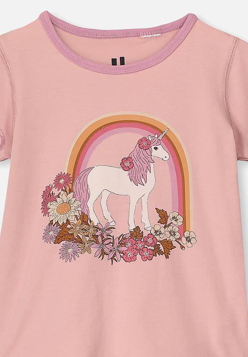 Cotton On - Harpa short sleeve pj set - pink