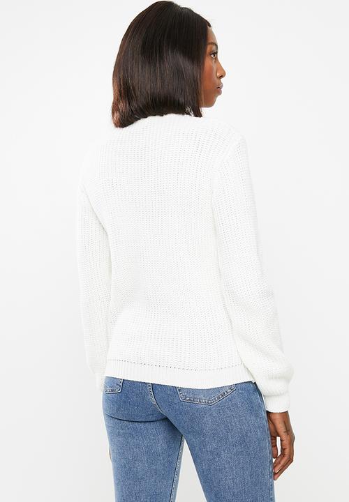 edit - Stitch detail jersey - milk