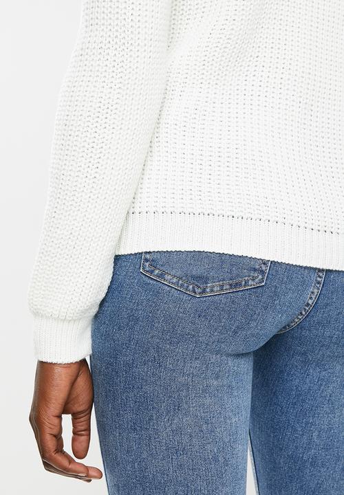 edit - Stitch detail jersey - milk