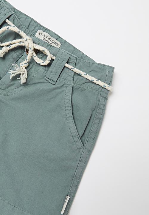 Sticky Fudge - Diesel tailored shorts - green 