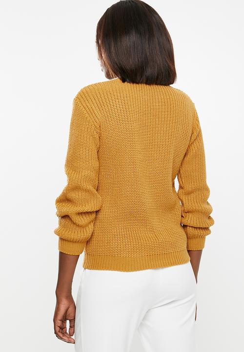 edit - Stitch detail jersey - orange