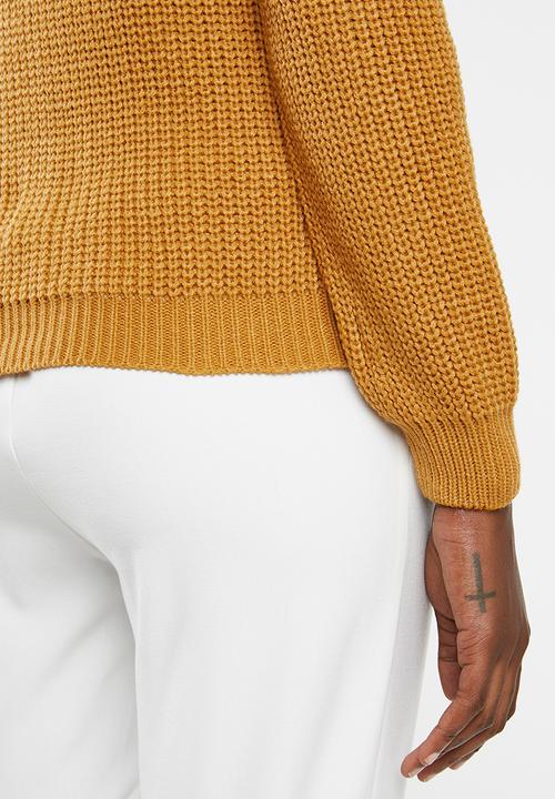 edit - Stitch detail jersey - orange