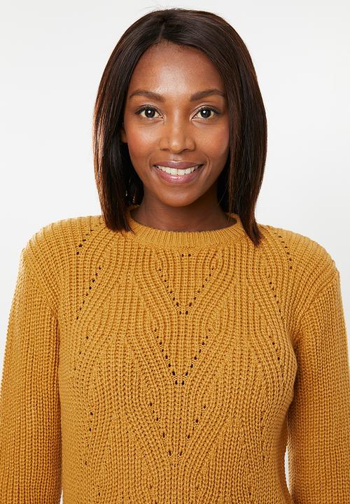edit - Stitch detail jersey - orange