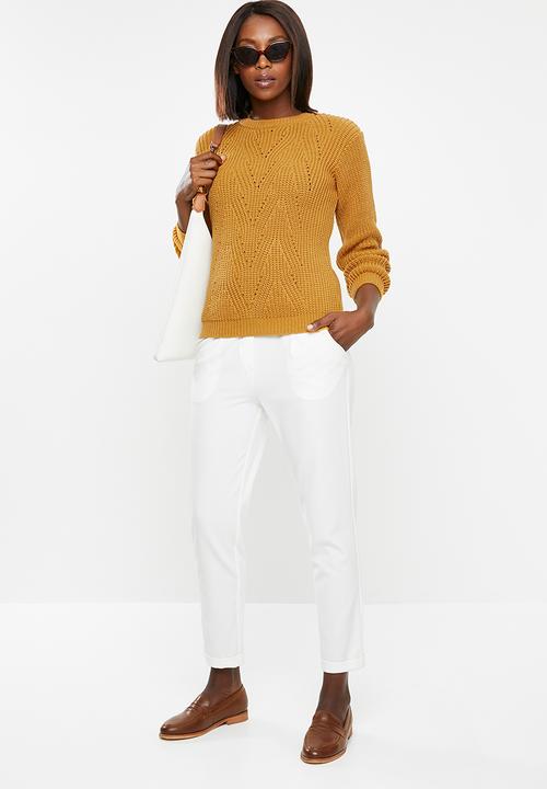 edit - Stitch detail jersey - orange