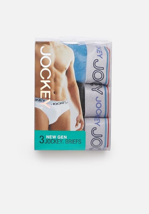 Jockey - 3 Pack plain new generation jockey briefs - multi