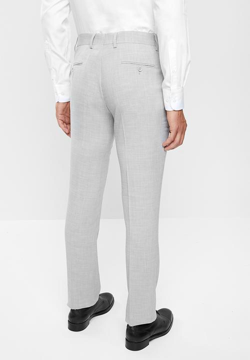 POLO - Mens classic custom fit formal trouser - grey 