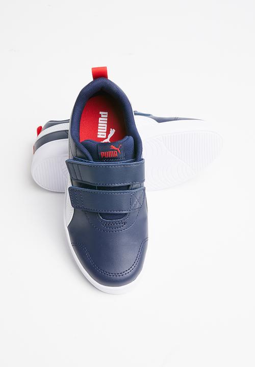 PUMA - Courtflex v2 v ps - peacoat/high risk red