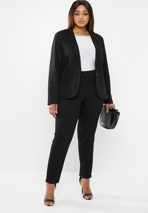 edit Plus - Smart blazer (plus) - black