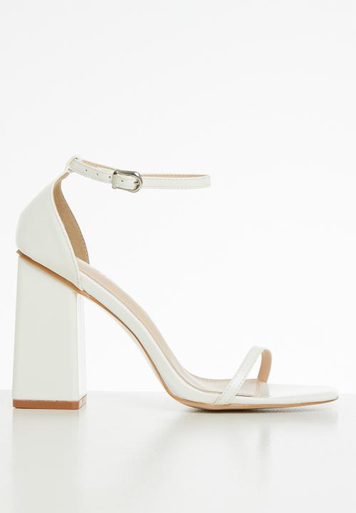 Public Desire - Anna barley there heel  - white