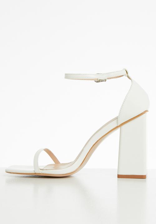 Public Desire - Anna barley there heel  - white