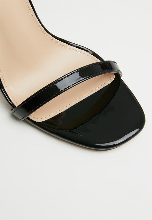 Public Desire -  Betray barely there heel - black