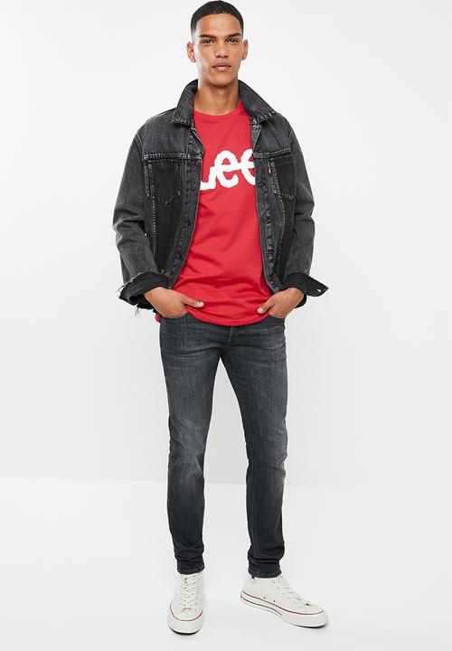 Lee  - Classic logo tee - red