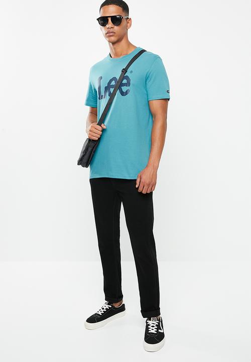 Lee  - Classic logo tee - blue