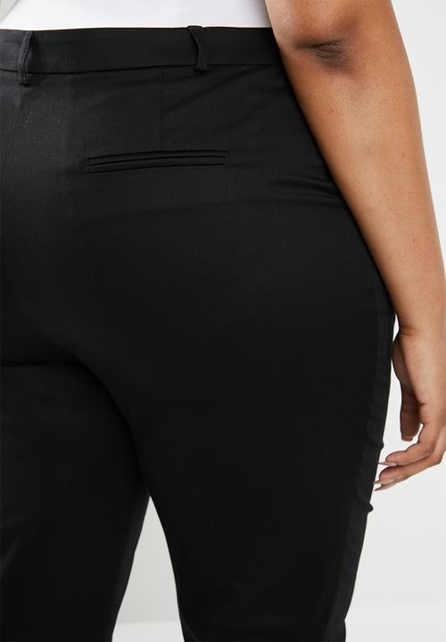 edit Plus - Tapered pant trousers (plus) - black