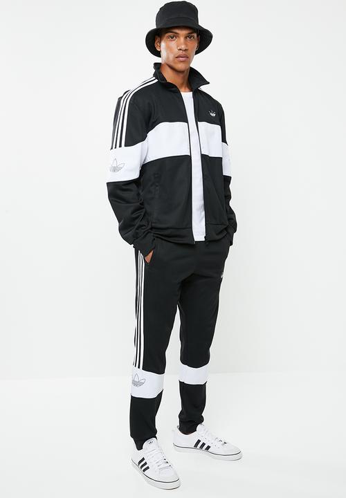 adidas Originals - Bandrix tracksuit pants - black & white