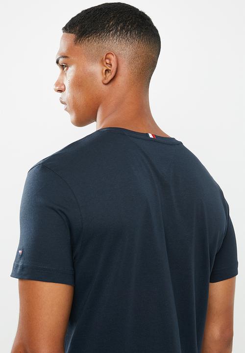 Tommy Hilfiger - Embossed box tee - navy
