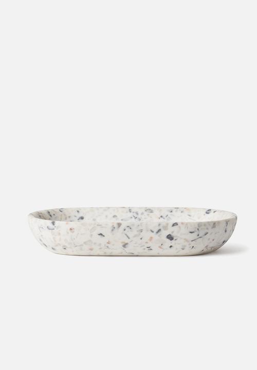 Umbra - Junip oval soap dish - terrazzo