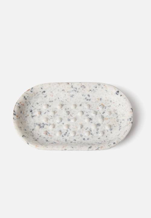 Umbra - Junip oval soap dish - terrazzo