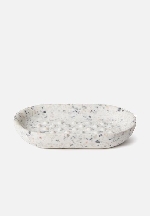 Umbra - Junip oval soap dish - terrazzo