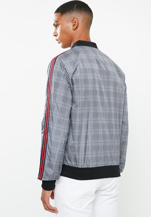 Brave Soul - Syros check bomber jacket - multi 
