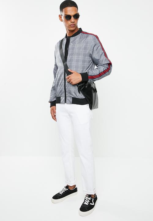 Brave Soul - Syros check bomber jacket - multi 