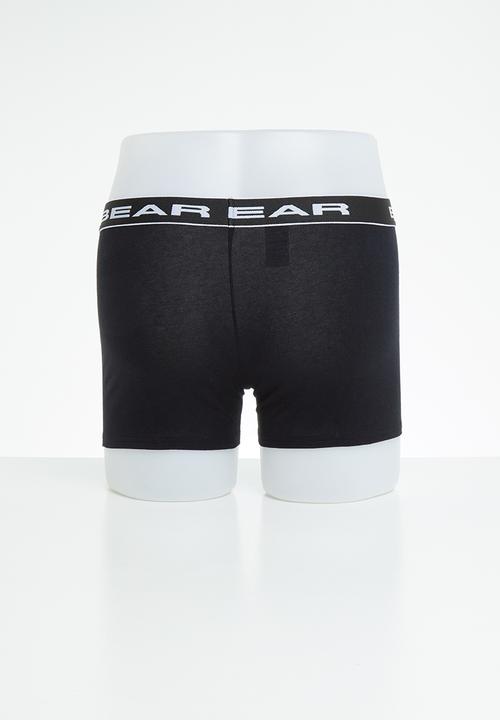 Bear - 3 Pack bodyshorts plain - black