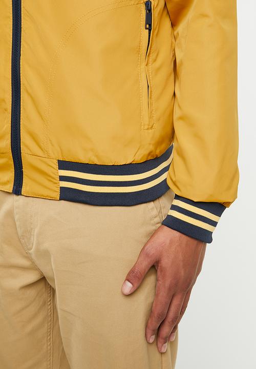 Brave Soul - Rojo bomber jacket - yellow & navy 