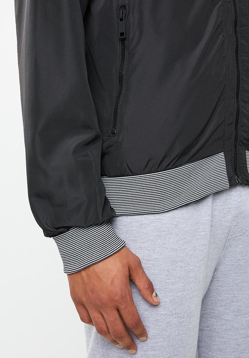 Brave Soul - Callaghan bomber jacket - black & white 