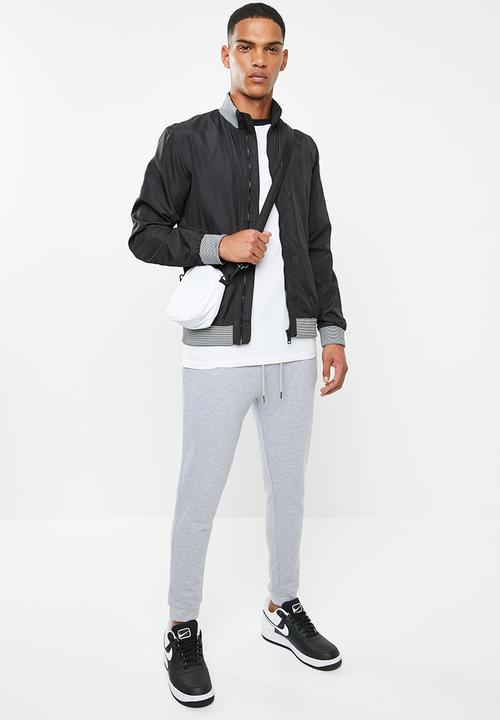 Brave Soul - Callaghan bomber jacket - black & white 