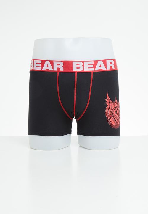 Bear - Bear geometric - red & black