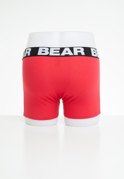Bear - Bear geometric - red & black