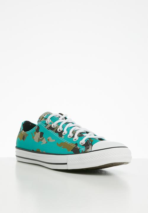Converse - Chuck Taylor All Star allover camo ox - turbo green / black / white