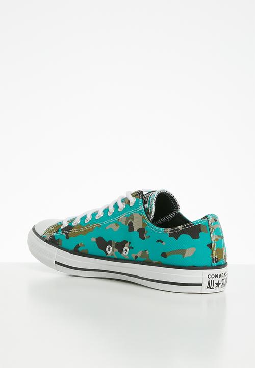 Converse - Chuck Taylor All Star allover camo ox - turbo green / black / white