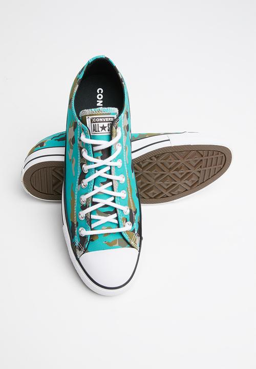 Converse - Chuck Taylor All Star allover camo ox - turbo green / black / white
