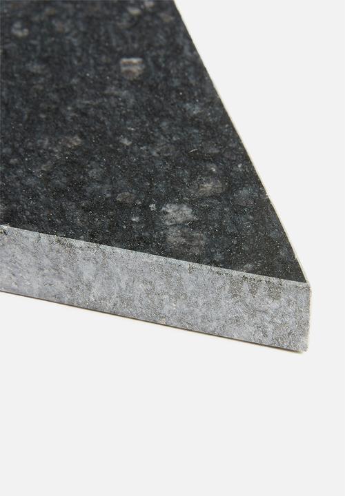 Sixth Floor - Capra triangle marble trivet - black