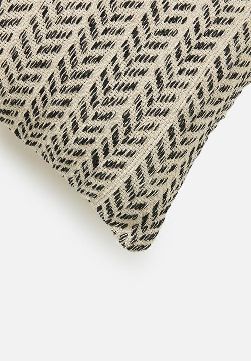 Sixth Floor - Mura cushion cover - black & cream