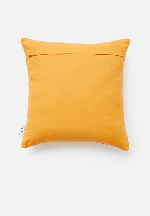 Sixth Floor - Fracture cushion cover - mustard