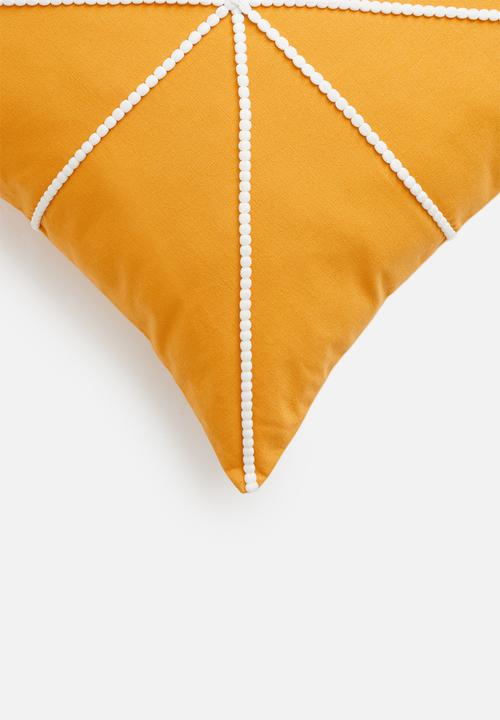 Sixth Floor - Fracture cushion cover - mustard