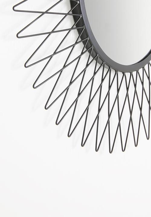 Sixth Floor - Wire mirror - black