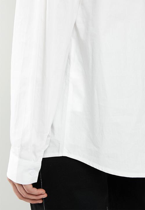 Missguided - Oversized poplin shirt - white