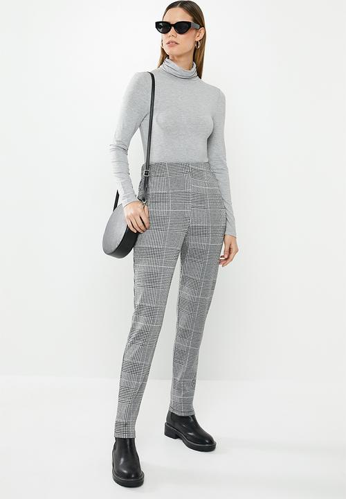 Missguided - Funnel neck bodysuit - grey